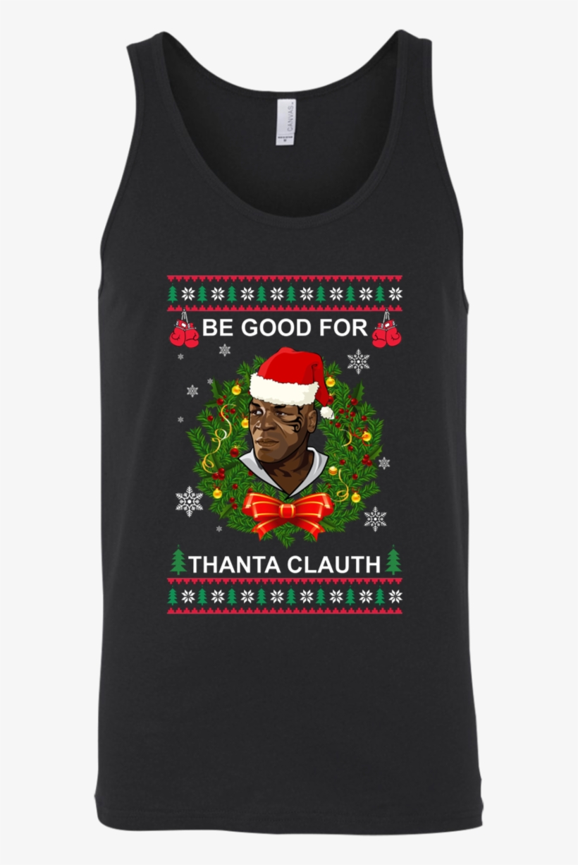 Mike Tyson Thanta Clauth Santa Claus Christmas Unisex - Shirt, transparent png #8763473