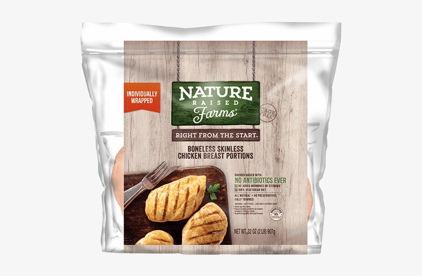 All Natural Boneless Chicken Breast Portions - Individually Wrapped Cooked Chicken Breasts, transparent png #8764253
