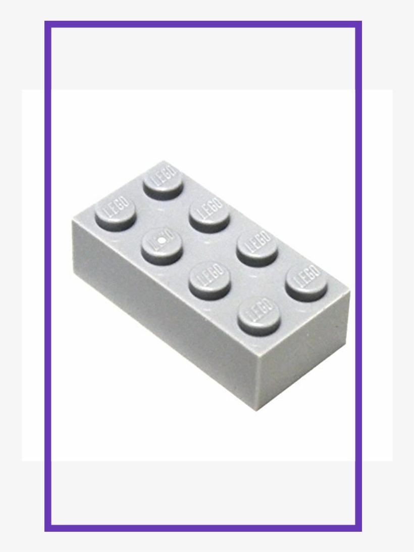 Lego Parts And Pieces - Grey Lego Block, transparent png #8764912