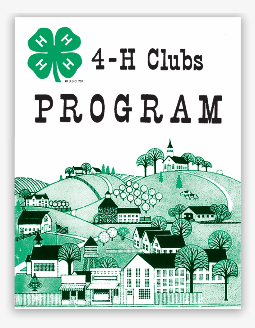 4-h Clubs Program Handbook - 4 H Clover, transparent png #8765929