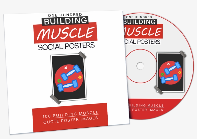 100 Muscle Building Posters - Graphic Design, transparent png #8766010