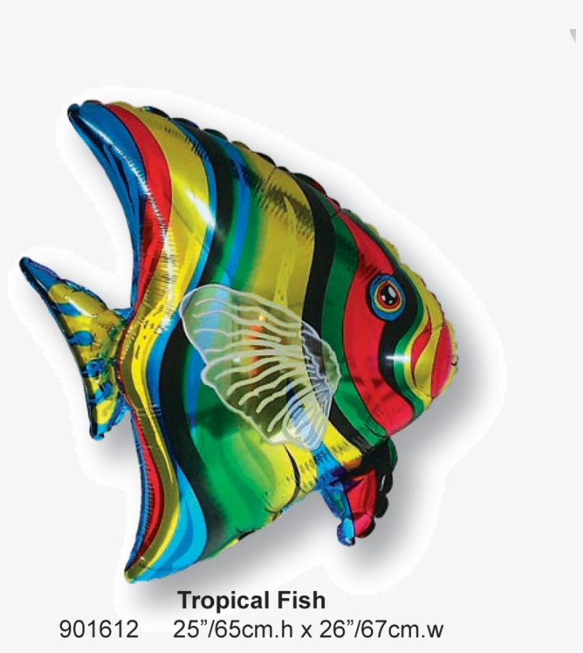 Tropical Fish - Folienballons Großhandel, transparent png #8766349