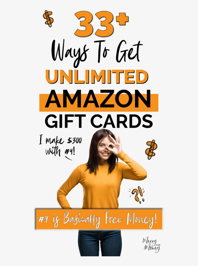 Fun Ways To Get Free Amazon Gift Cards, Free Gift Cards, - Poster, transparent png #8766438