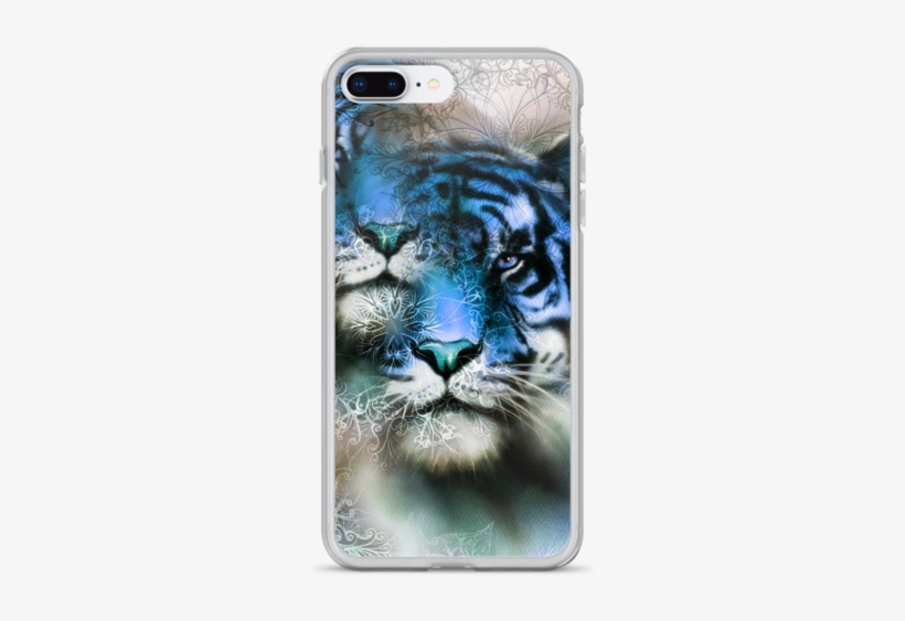Tiger And Mandala With Ornament Iphone Case - Painting, transparent png #8767993
