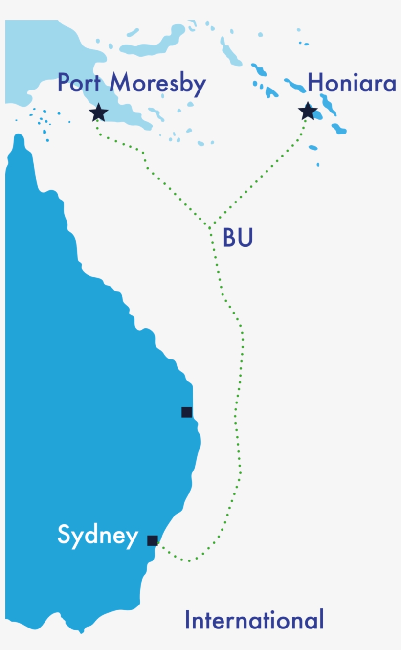 The Coral Sea Cable System V2 - Map, transparent png #8768029