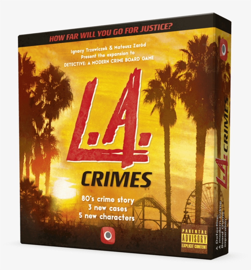 Detective - L - A - Crimes 3d Box - Detective Board Game Expansion, transparent png #8768555