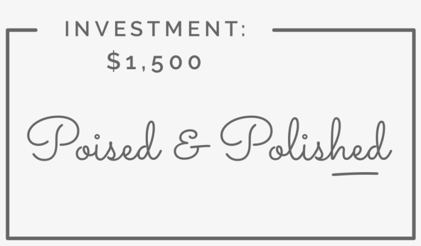 Belamarca Studio Poised And Polished Package - Calligraphy, transparent png #8769500