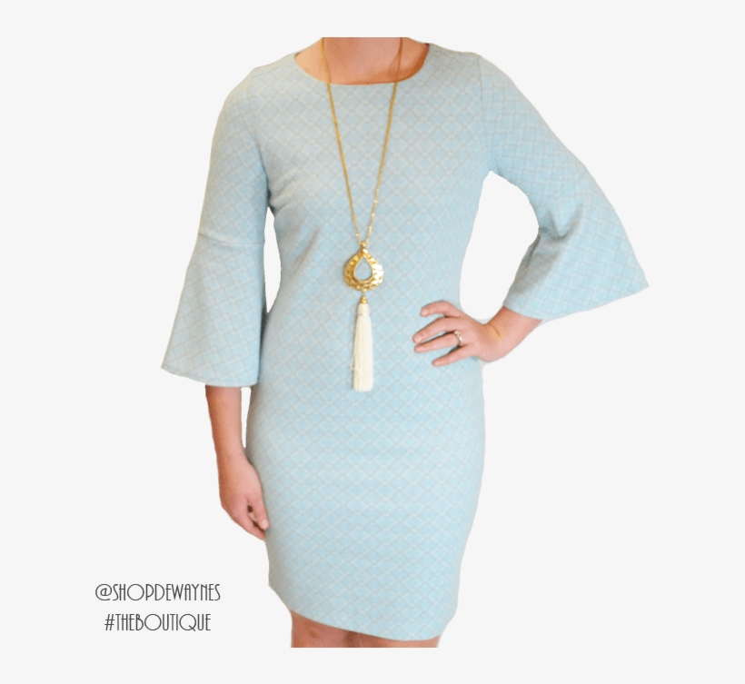 Tyler Boe Lt Blue Dress 2 Png - Day Dress, transparent png #8770162