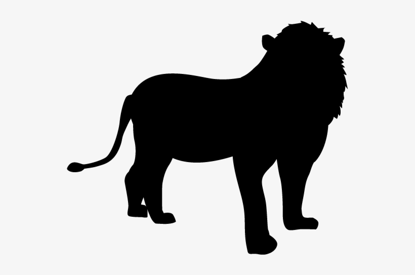 Lion - Silhouette - Animals Illustration - ライオン フリー 素材 イラスト, transparent png #8770338