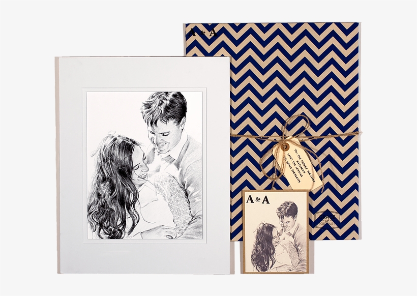 Hand Drawn Portraits - Fabric Wrapped Cork Board, transparent png #8770547