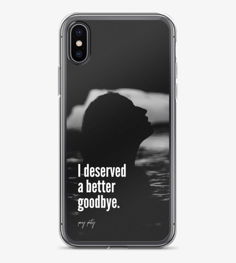 Better Goodbye Iphone Mockup Case On Phone Iphone X - Iphone, transparent png #8771563