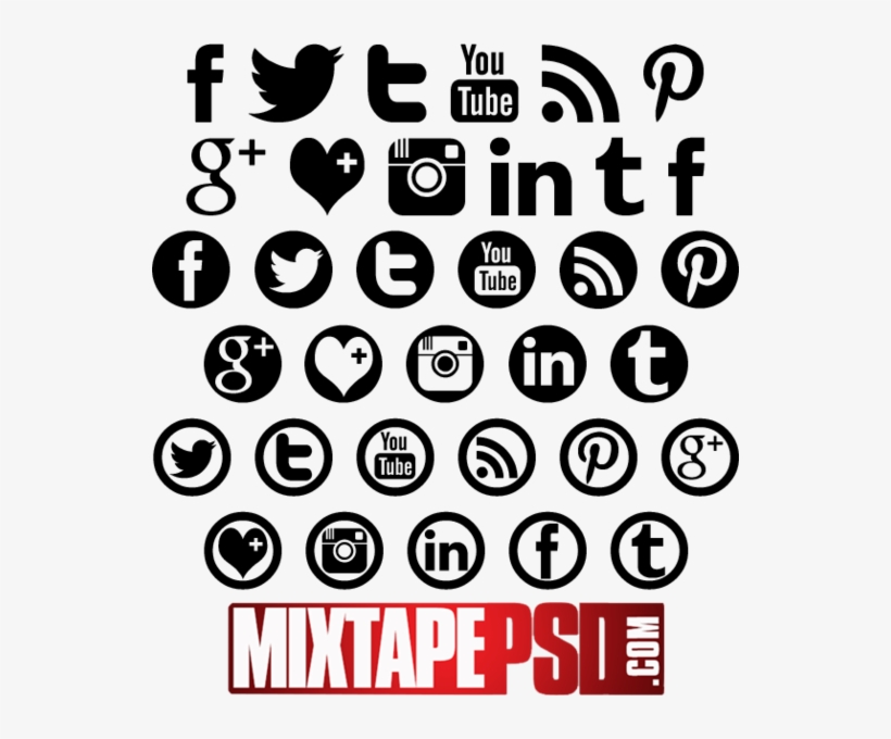 Line Minus Remove Delete Icon - Social Media Logos Black Free, transparent png #8771817