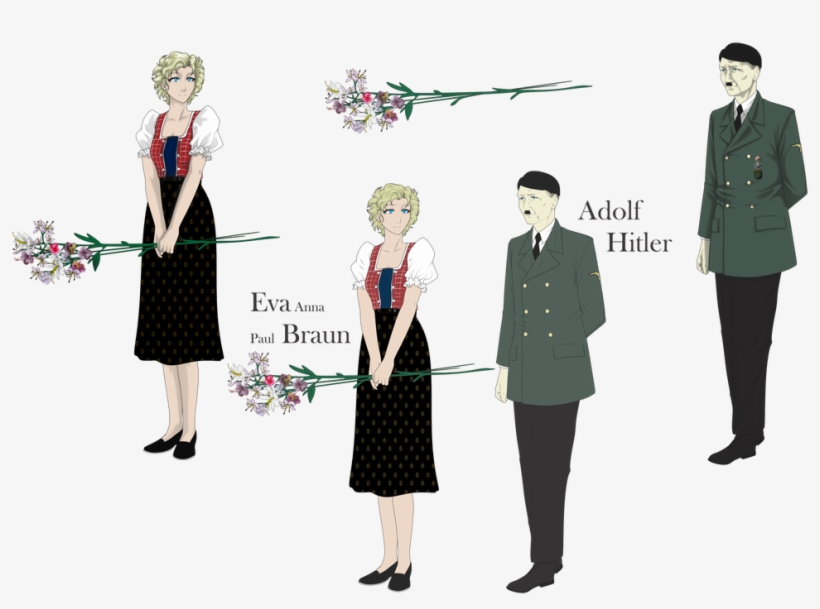 1065 X 750 0 - Hitler Eva Braun Anime, transparent png #8772222