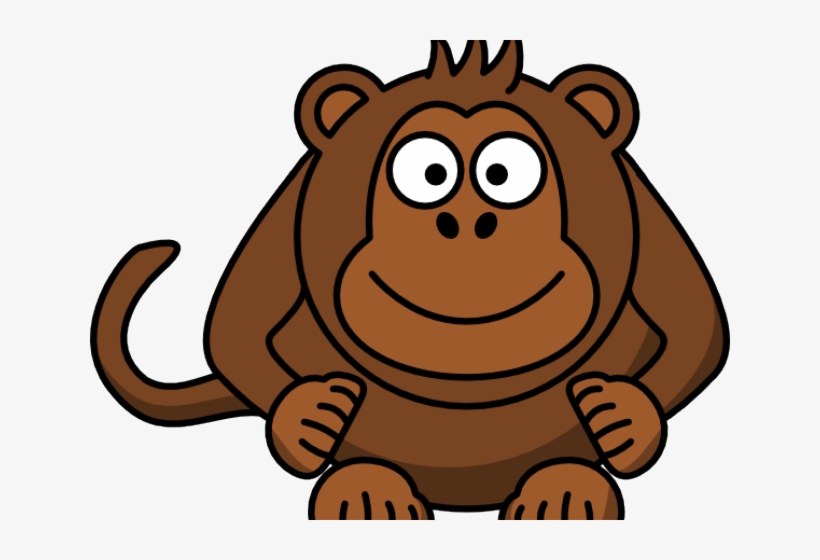Baby Monkey Cartoon - Cartoon Monkey, transparent png #8772880