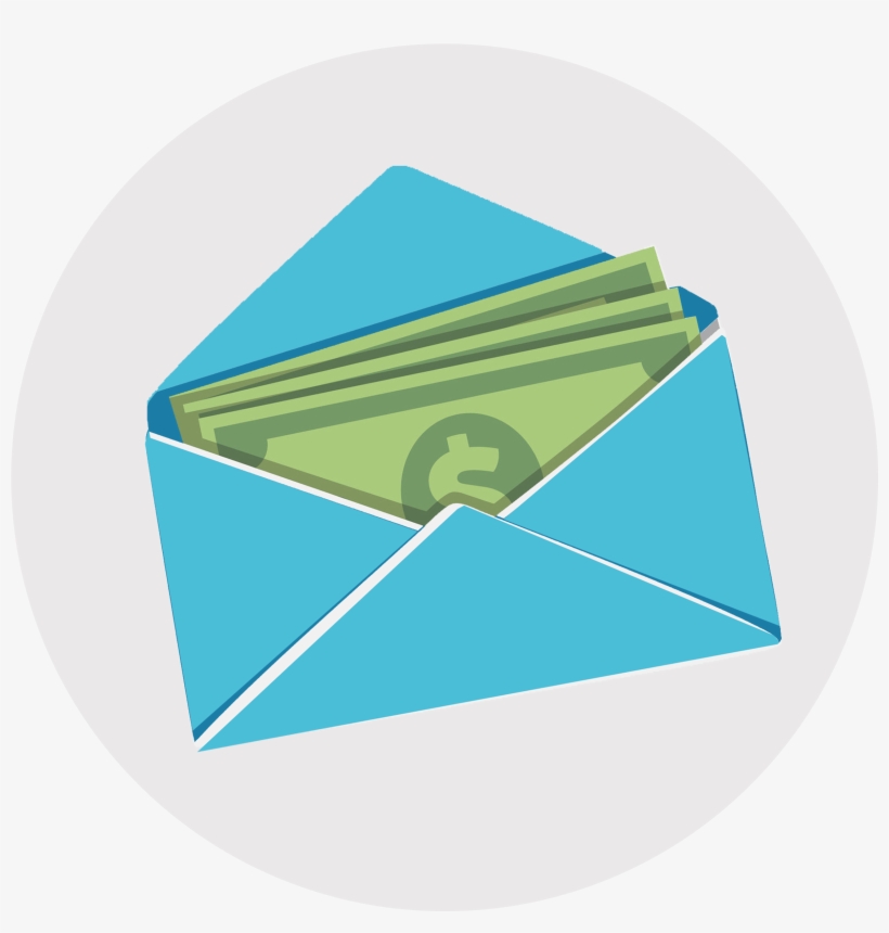 Money Envelope Icon - Triangle, transparent png #8773619