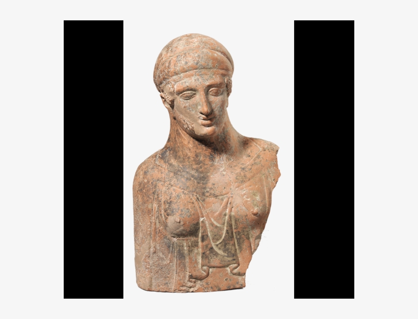 Female Protome-bust - Bronze Sculpture, transparent png #8773646