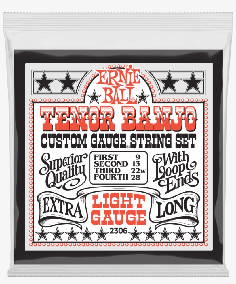 Ernie Ball Tenor Banjo Strings - String, transparent png #8773652