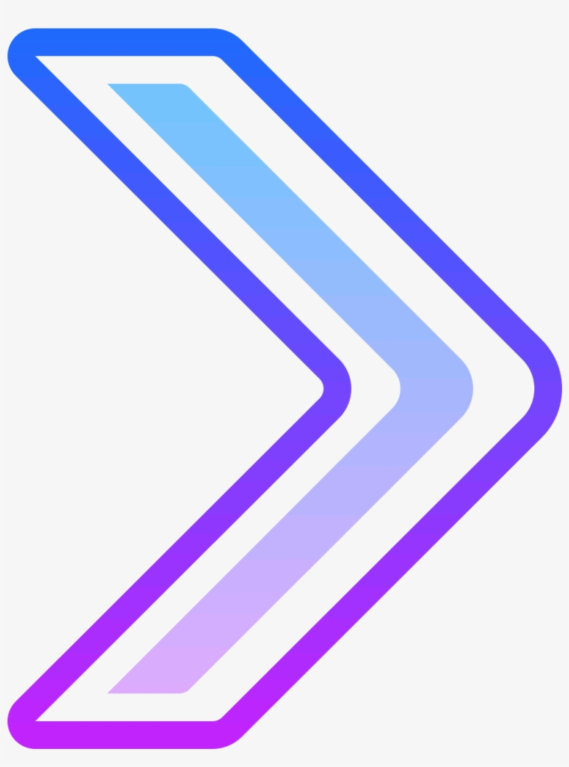 Chevron Right Icon - Majorelle Blue, transparent png #8774336