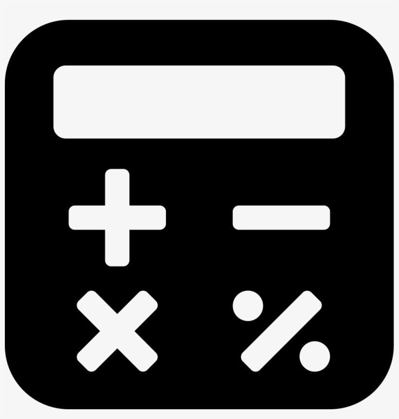 Png File Svg - Simple Calculator Icon, transparent png #8775170