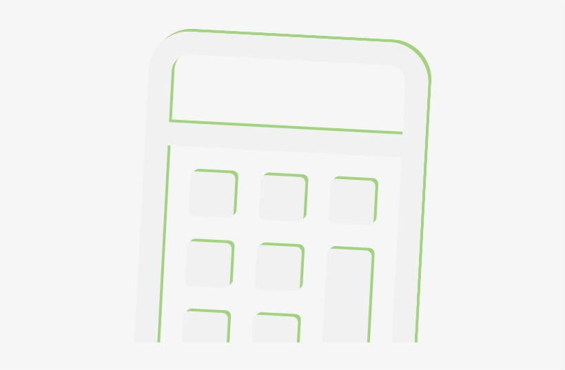Large Green Calculator Icon - Калькулятор, transparent png #8775306