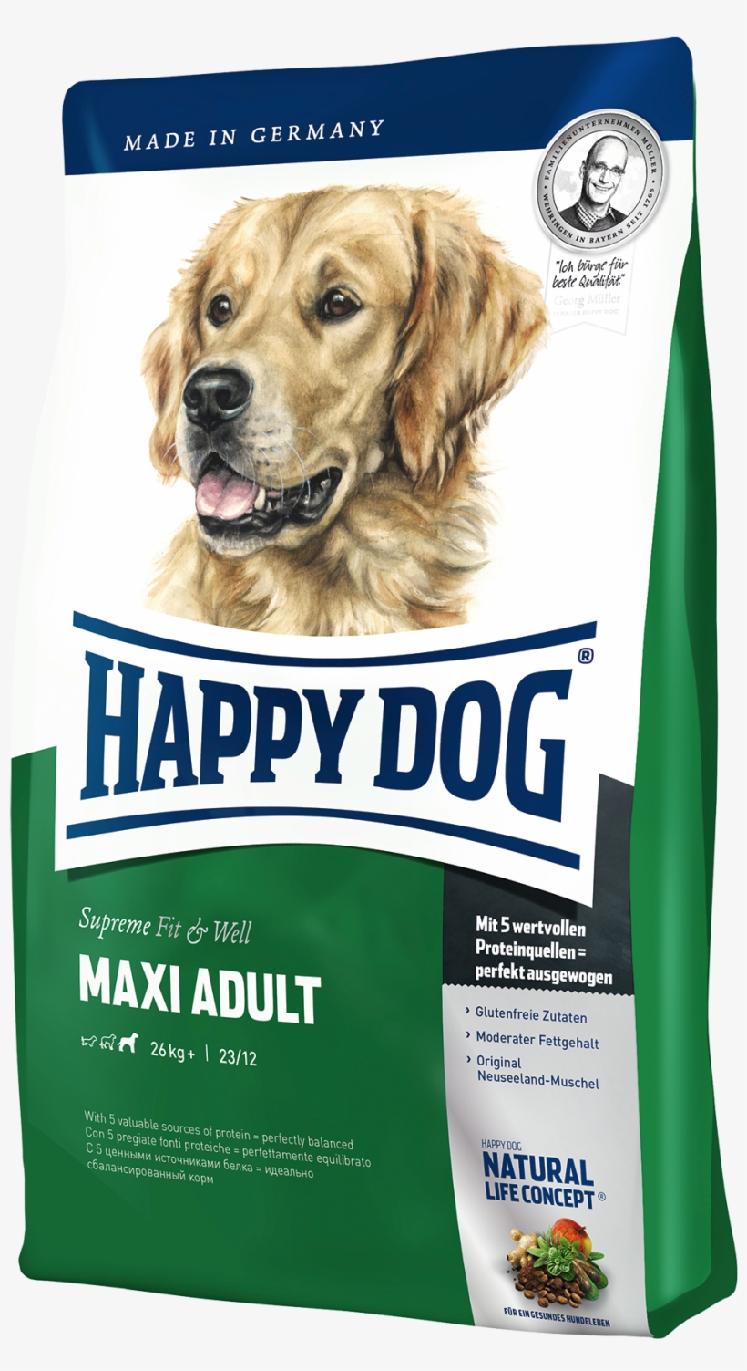 Сухой Корм Happy Dog Supreme Fit & Well Maxi Adult - Happy Dog Maxi Adult, transparent png #8775823