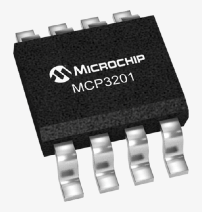 Microchip Mcp3201-ci/p Analogue To Digital Converter, - Pic12f1822, transparent png #8775912