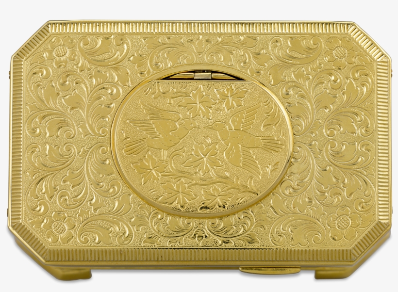 Gold-plated Singing Bird Box, transparent png #8776283
