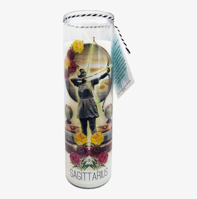 Astrology Candle - "sagittarius" - Water Bottle, transparent png #8776332
