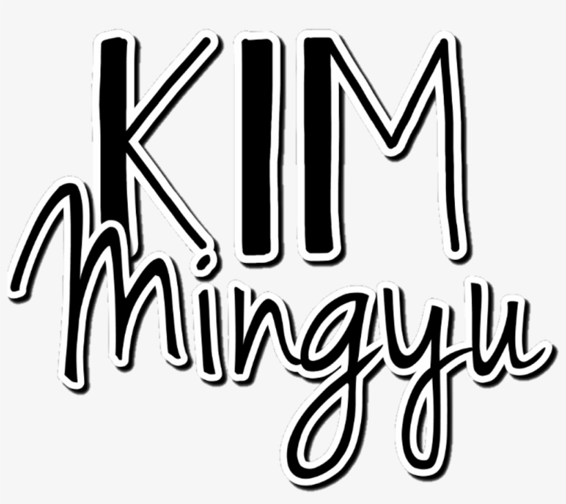 Seventeen Sticker - Calligraphy, transparent png #8776832