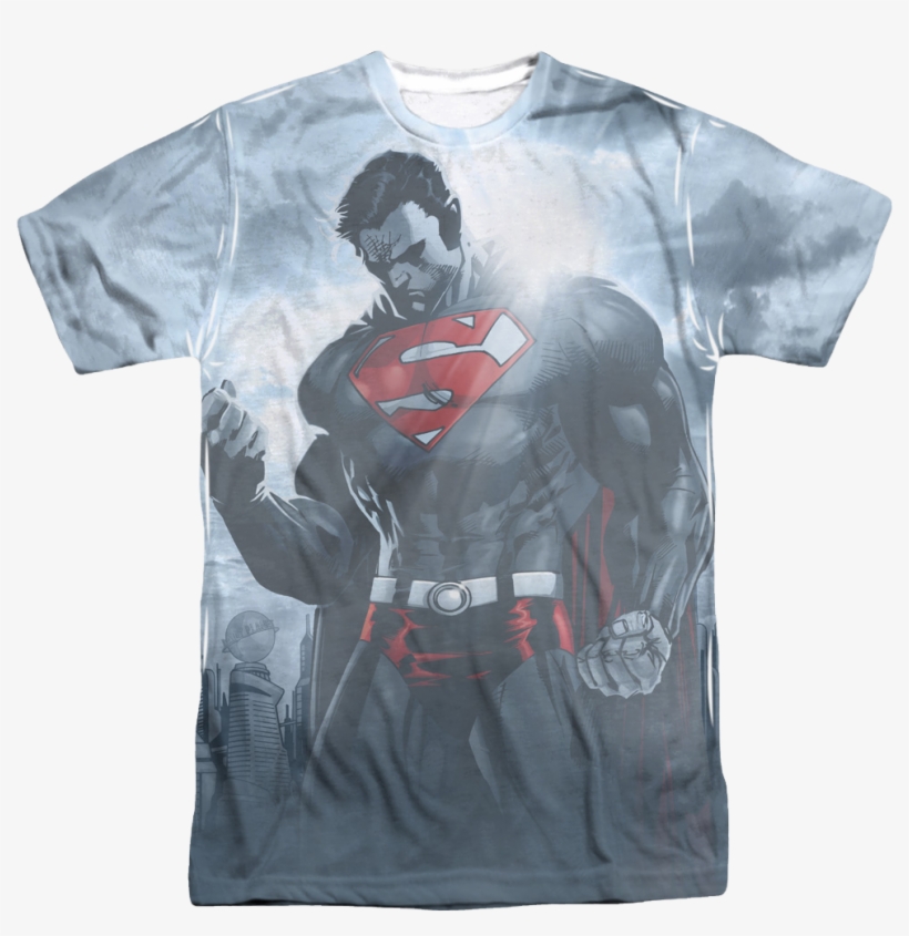 Dc Superhero Cape Tee Cosplay Superhero Shirt Superhero - Superman, transparent png #8776953