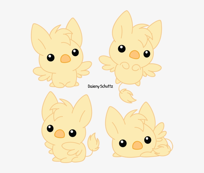 Griffin Clipart Kawaii - Cute Chibi Griffin, transparent png #8777148