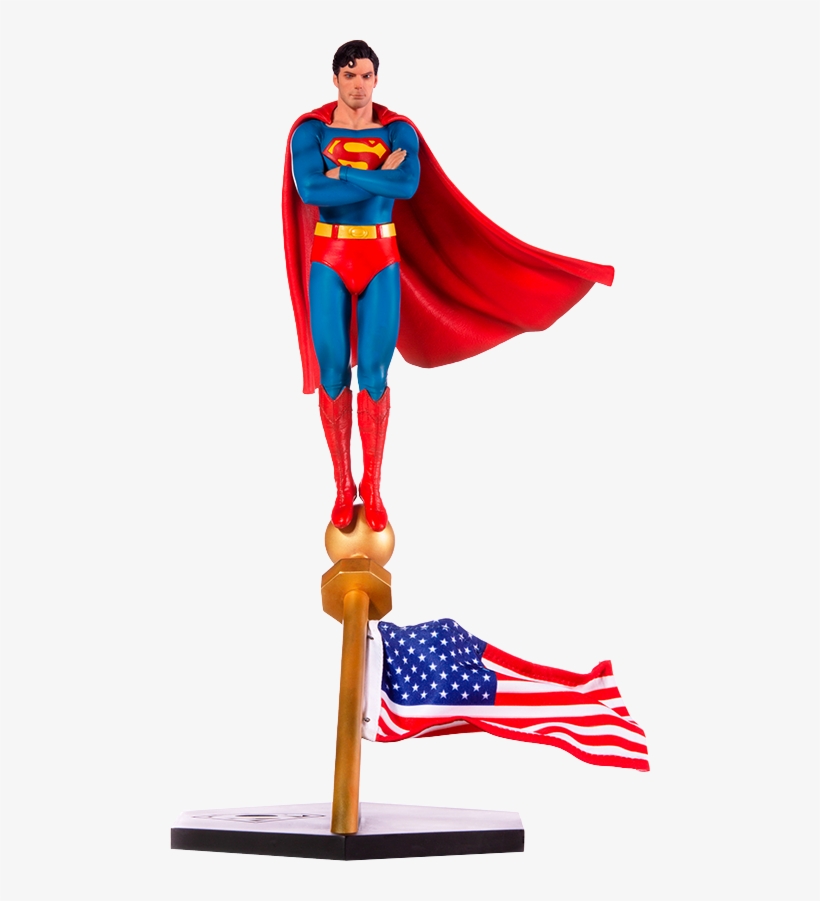 Iron Studios Superman 1978 Deluxe Statue - Superman The Movie Iron Studios, transparent png #8777186