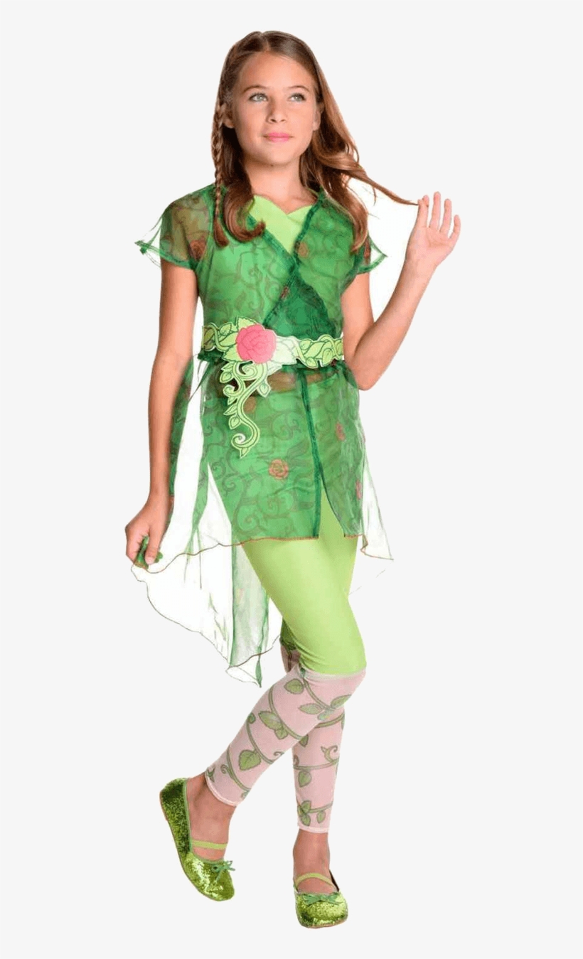 Child Deluxe Poison Ivy Costume - Dc Superhero Girls Poison Ivy Costume, transparent png #8777395