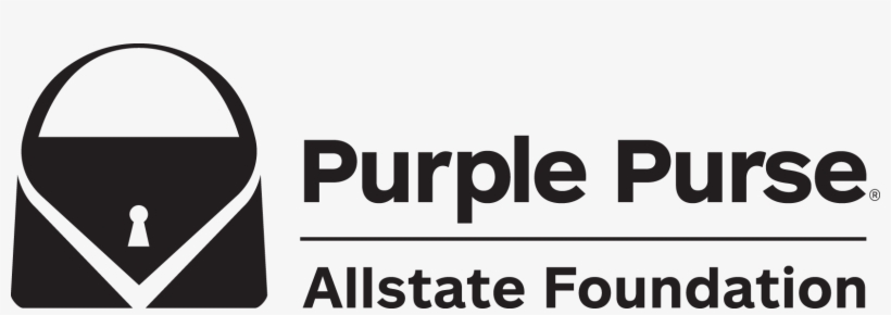 Allstate Logo Black - Purple Purse, transparent png #8778644
