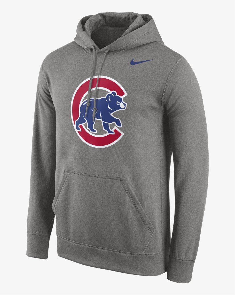 Nike Logo Men's Performance Hoodie Size Small (grey) - Chicago Cubs, transparent png #8778653