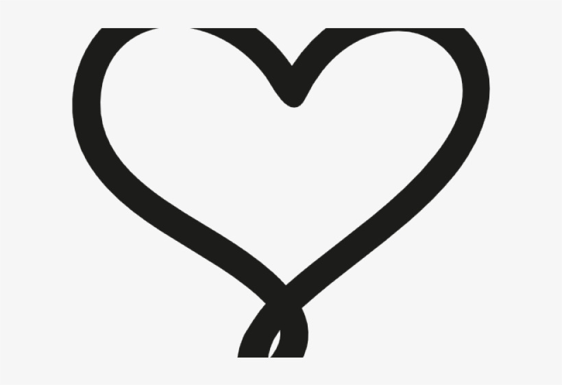 Drawn Heart Heart Outline - Heart, transparent png #8779666