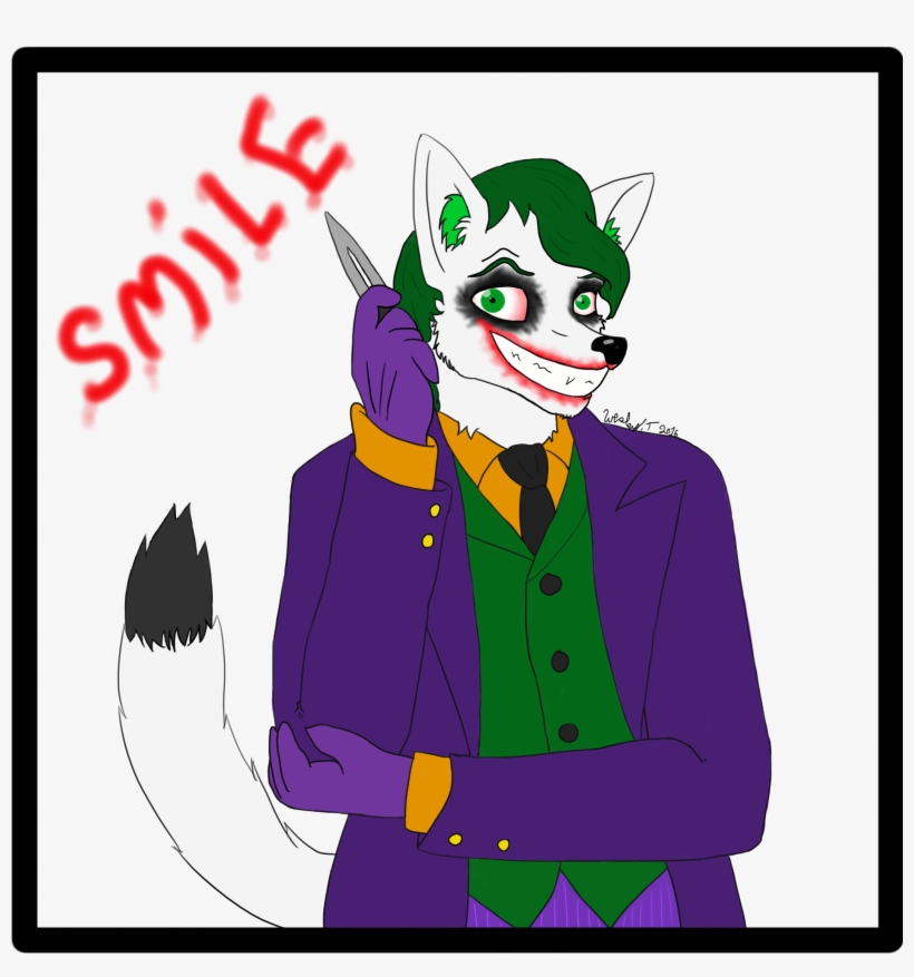 Joker Fox Gives You A Smile - Cartoon, transparent png #8780286