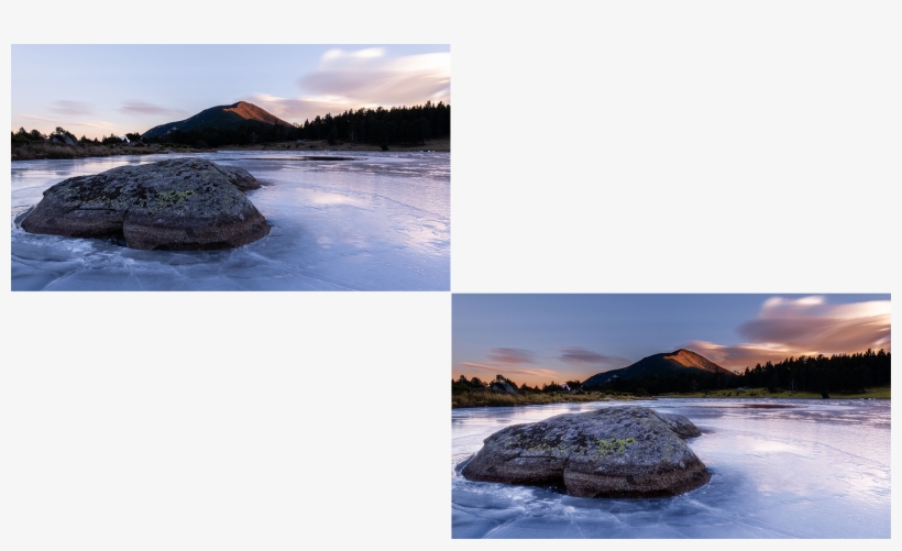 Before And After Result Of A Luminosity Masks Editing - Reflection, transparent png #8780565