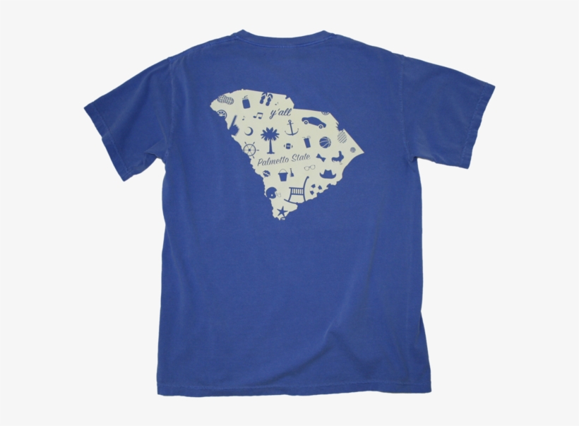 South Carolina Blue Pocket Tee - Active Shirt, transparent png #8780602