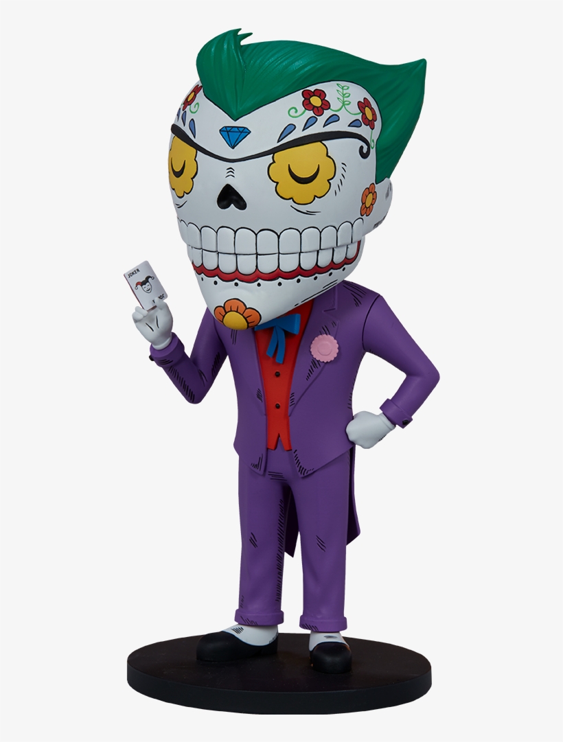 Unruly Industries The Joker Calavera Designer Toy - Joker, transparent png #8780717