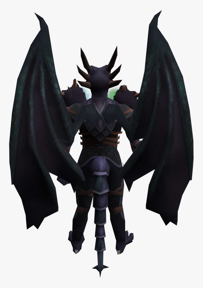 Dragon Wings Png - Runescape Attuned King Black Dragon Outfit, transparent png #8781172