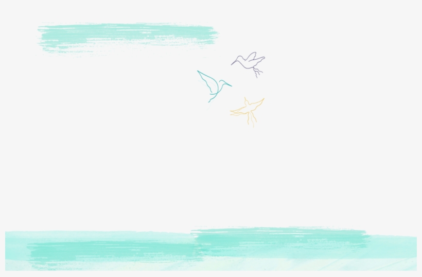 Brush Stroke Background With Birds, transparent png #8781210