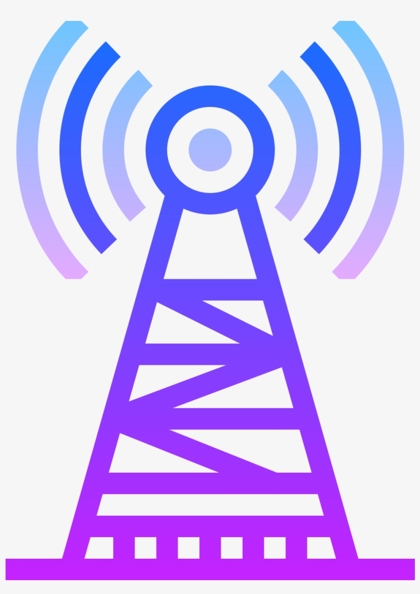 Radio Tower Icon Transparent Background - Radio Tower Icon, transparent png #8781250