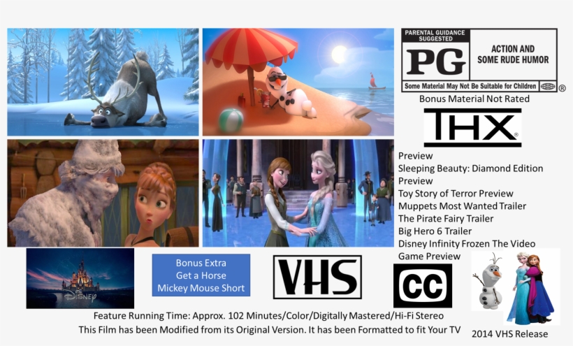Frozen Vhs Full Screen - Frozen Vhs, transparent png #8781848