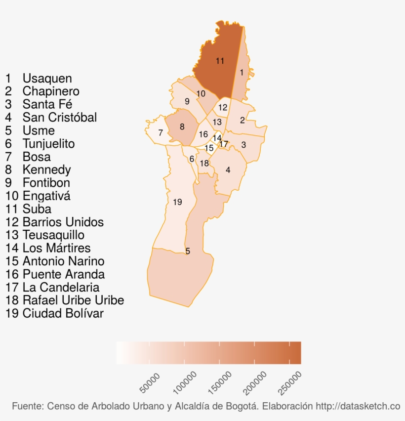 Número De Árboles Por Localidad - Illustration, transparent png #8782022