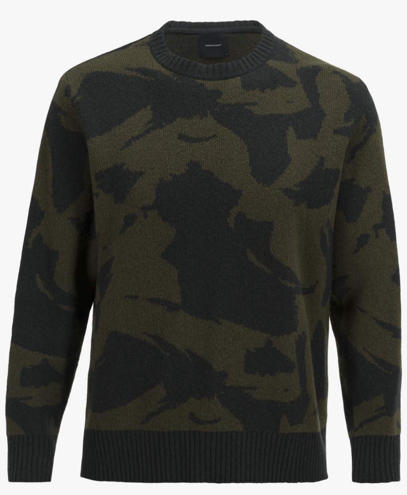 Men's Grid Crew Neck Pattern - Sweater, transparent png #8782410