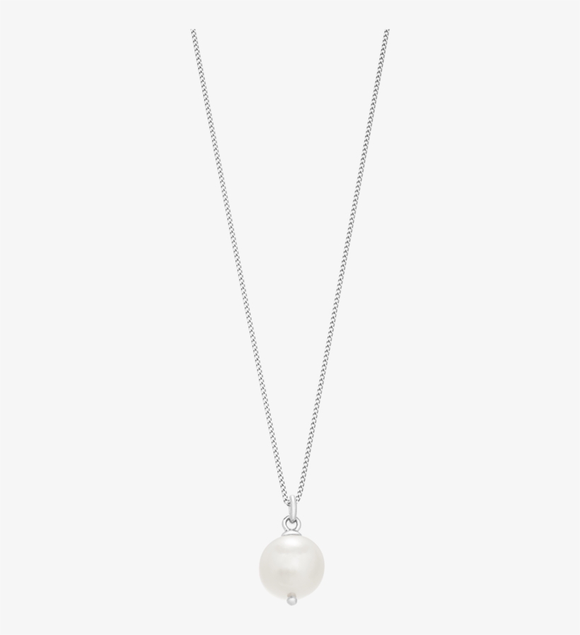 Large Freshwater Pearl Necklace - Fleur De Lis Pendent, transparent png #8782566