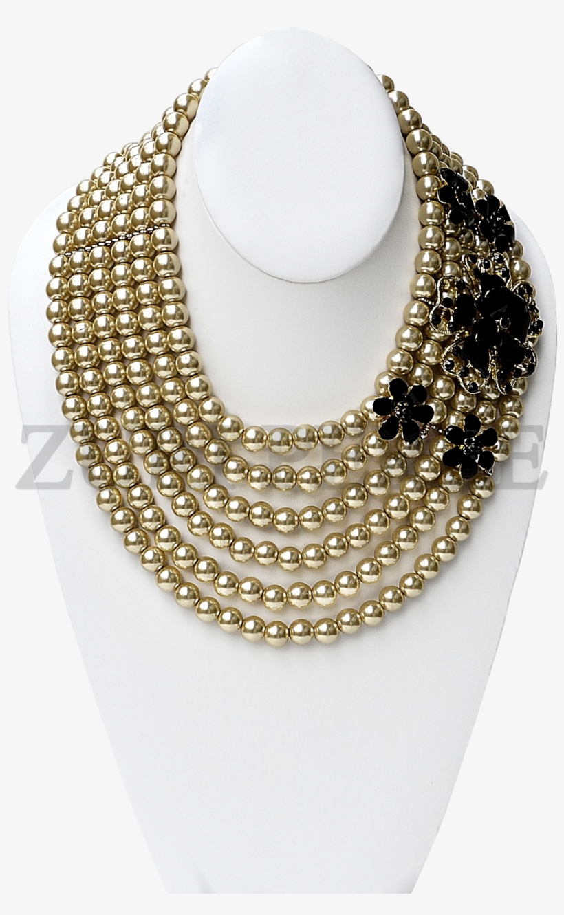 Gold Pearls Zuri Perle Necklace Earrings Bracelet - Chain, transparent png #8782709