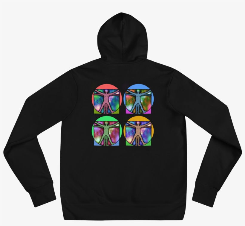 Vitruvian Man Hoodie - Sweatshirt, transparent png #8783097