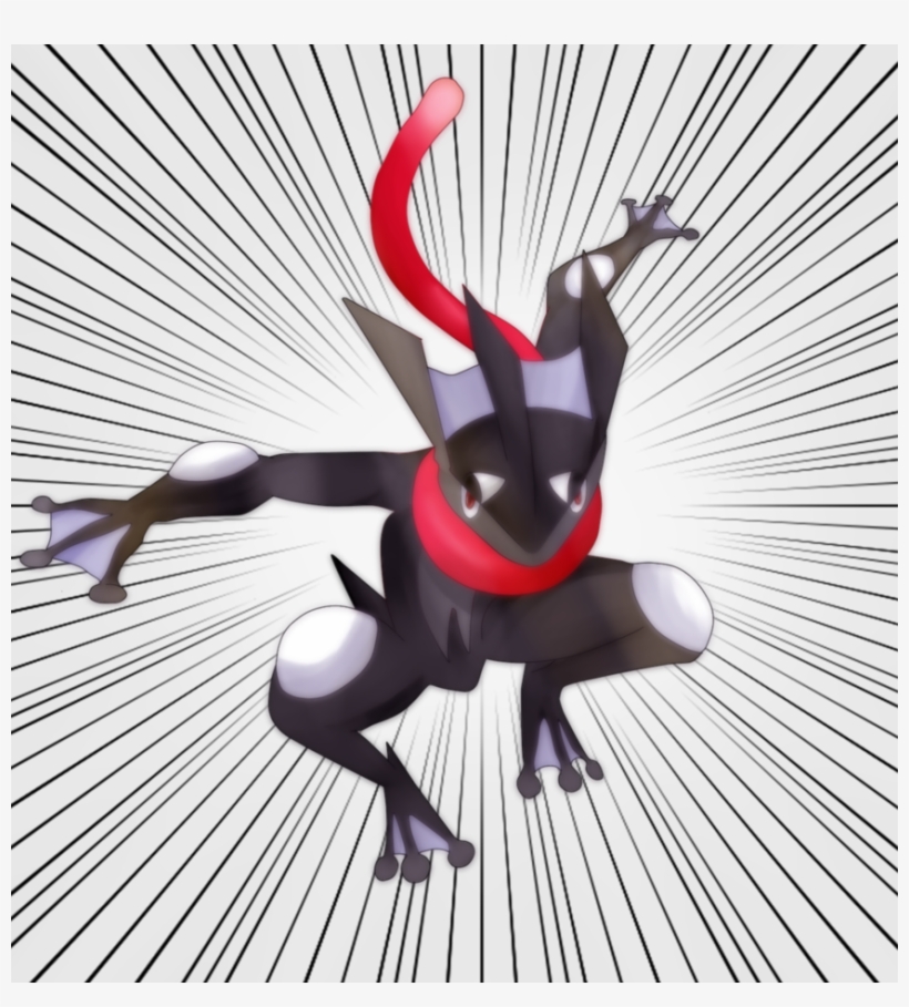 Greninja By Nouge - Dark Greninja, transparent png #8783233